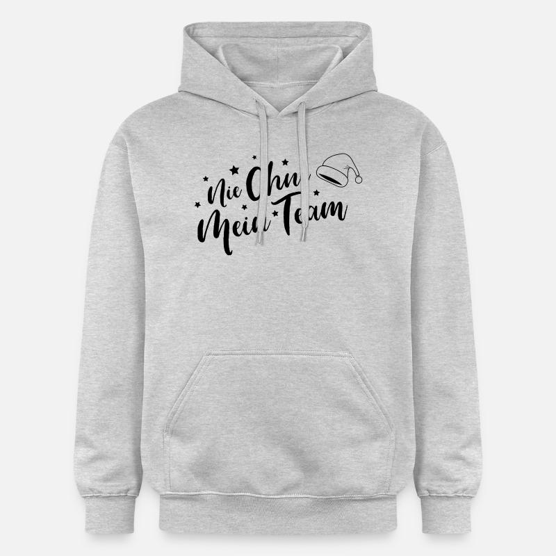 Équipe Noël - Sweat à capuche Softstyle® Gildan Unisexe - gris clair chiné