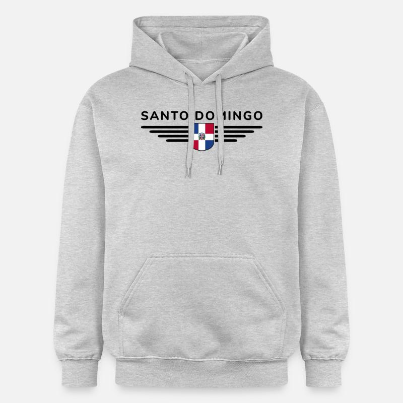 Conception de t-shirt Santo Domingo - Sweat à capuche Softstyle® Gildan Unisexe - gris clair chiné