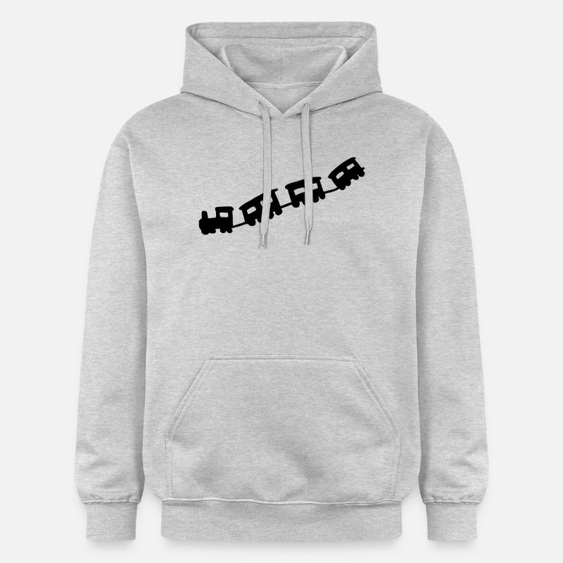 train - Sweat à capuche Softstyle® Gildan Unisexe - gris clair chiné