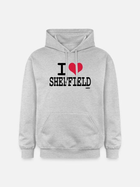 i love sheffield by wam - Gildan Unisex Softstyle® Midweight Hoodie - light heather grey