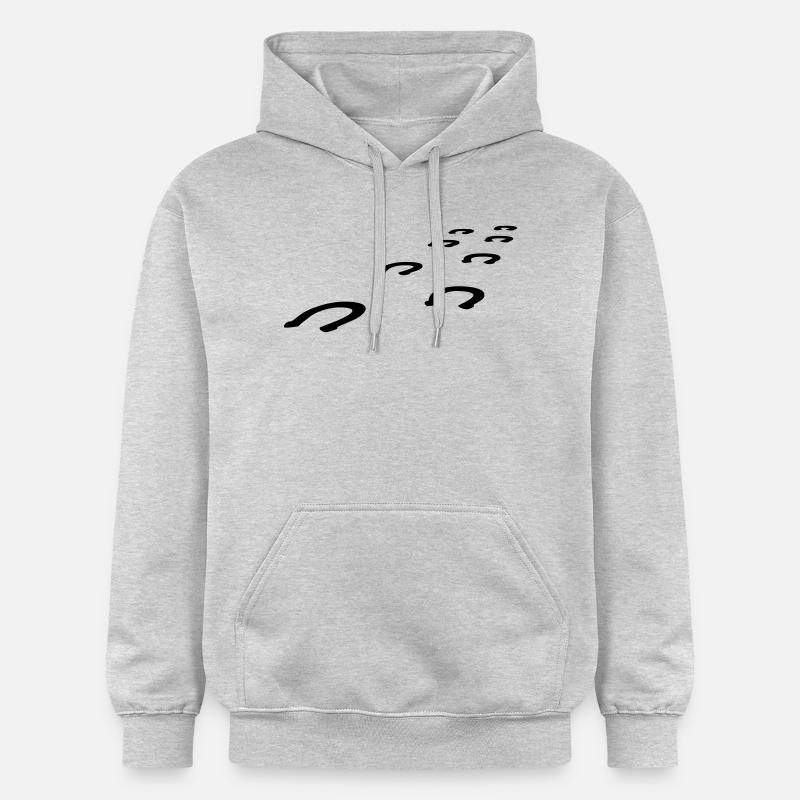 Sabots - Sweat à capuche Softstyle® Gildan Unisexe - gris clair chiné