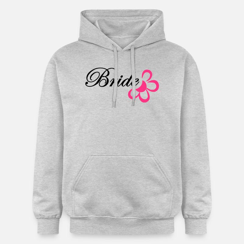bride avec fleur - Sweat à capuche Softstyle® Gildan Unisexe - gris clair chiné