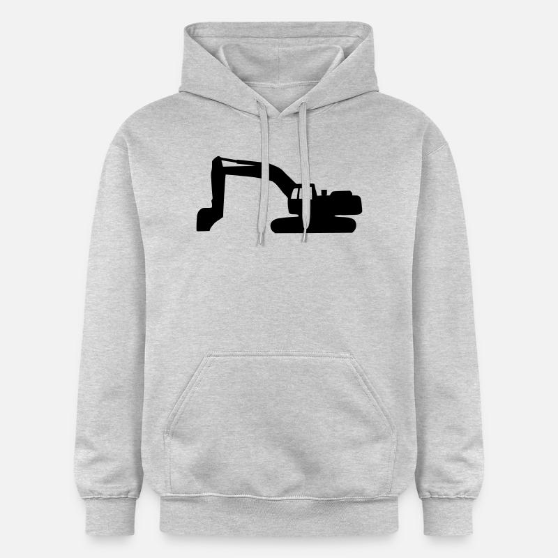Excavateur - Sweat à capuche Softstyle® Gildan Unisexe - gris clair chiné