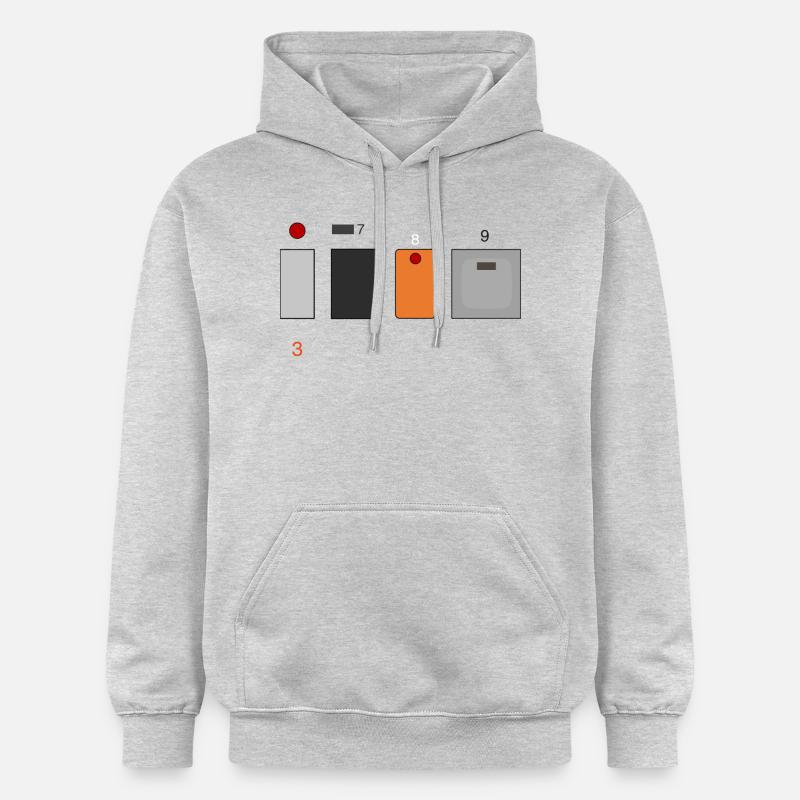 3789 (Minimalistic Version) - Gildan Unisex Softstyle® Midweight Hoodie - Hellgrau meliert