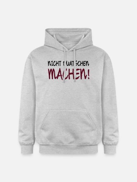 NICHT QUATSCHEN MACHEN! - Gildan Unisex Softstyle® Midweight Hoodie - Hellgrau meliert