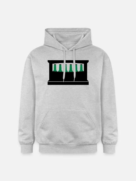 Bier Kiste - Gildan Unisex Softstyle® Midweight Hoodie - Hellgrau meliert