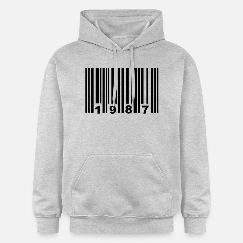 1987 - Sweat à capuche Softstyle® Gildan Unisexe - gris clair chiné