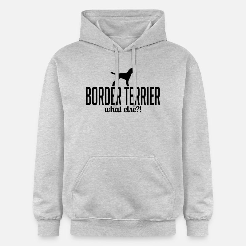 BORDER TERRIER whatelse - Sweat à capuche Softstyle® Gildan Unisexe - gris clair chiné