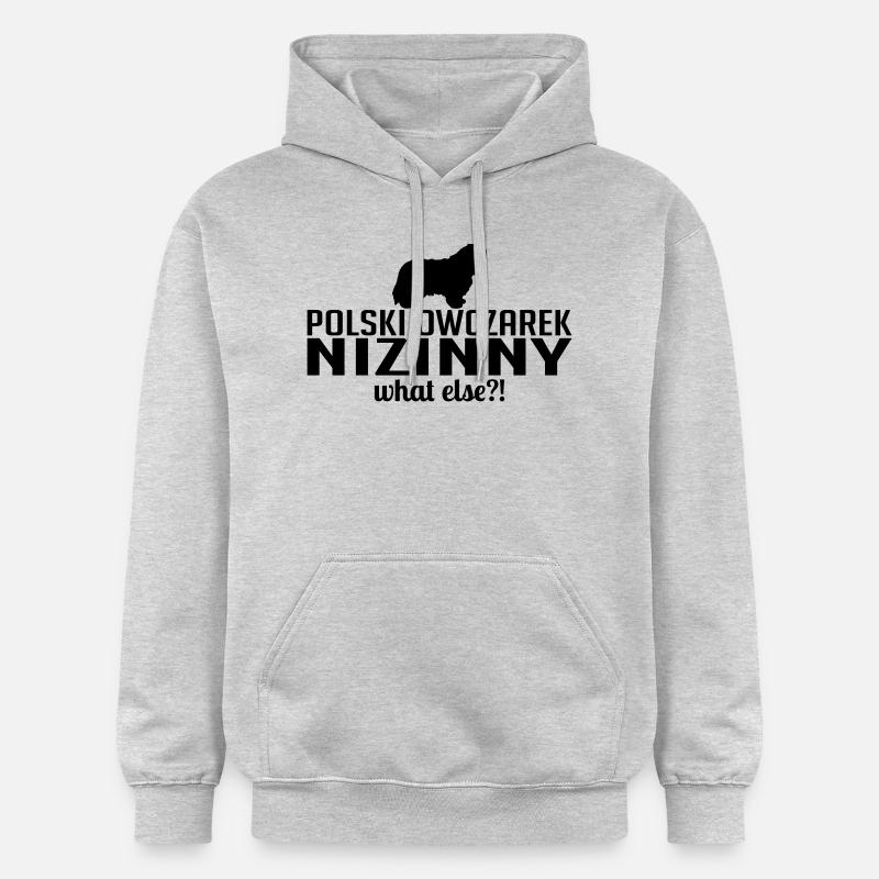 Lowland Sheepdog whatelse polonais - Sweat à capuche Softstyle® Gildan Unisexe - gris clair chiné