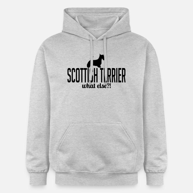 SCOTTISH TERRIER whatelse - Sweat à capuche Softstyle® Gildan Unisexe - gris clair chiné