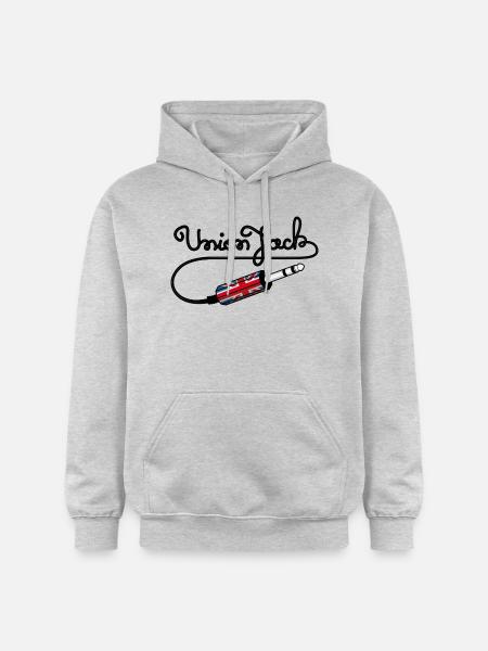 Union Jack - Sweat à capuche Softstyle® Gildan Unisexe - gris clair chiné