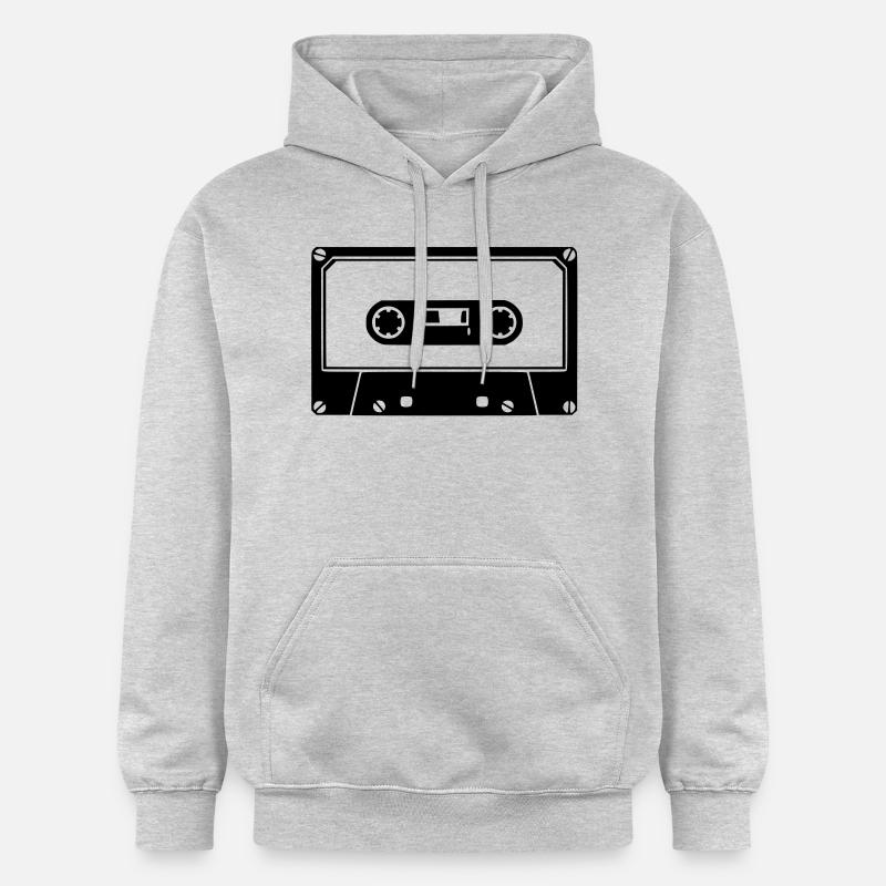 Cassette - Sweat à capuche Softstyle® Gildan Unisexe - gris clair chiné