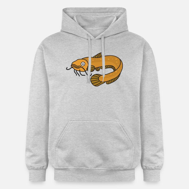 Barbue de rivière européenne. - Sweat à capuche Softstyle® Gildan Unisexe - gris clair chiné