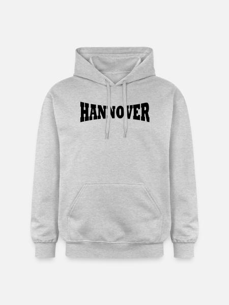 Hanover lettering - Gildan Unisex Softstyle® Midweight Hoodie - light heather grey