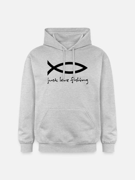 fishing - Gildan Unisex Softstyle® Midweight Hoodie - light heather grey