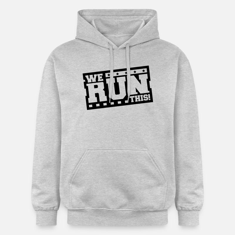 we_run_this_ft1 - Sweat à capuche Softstyle® Gildan Unisexe - gris clair chiné