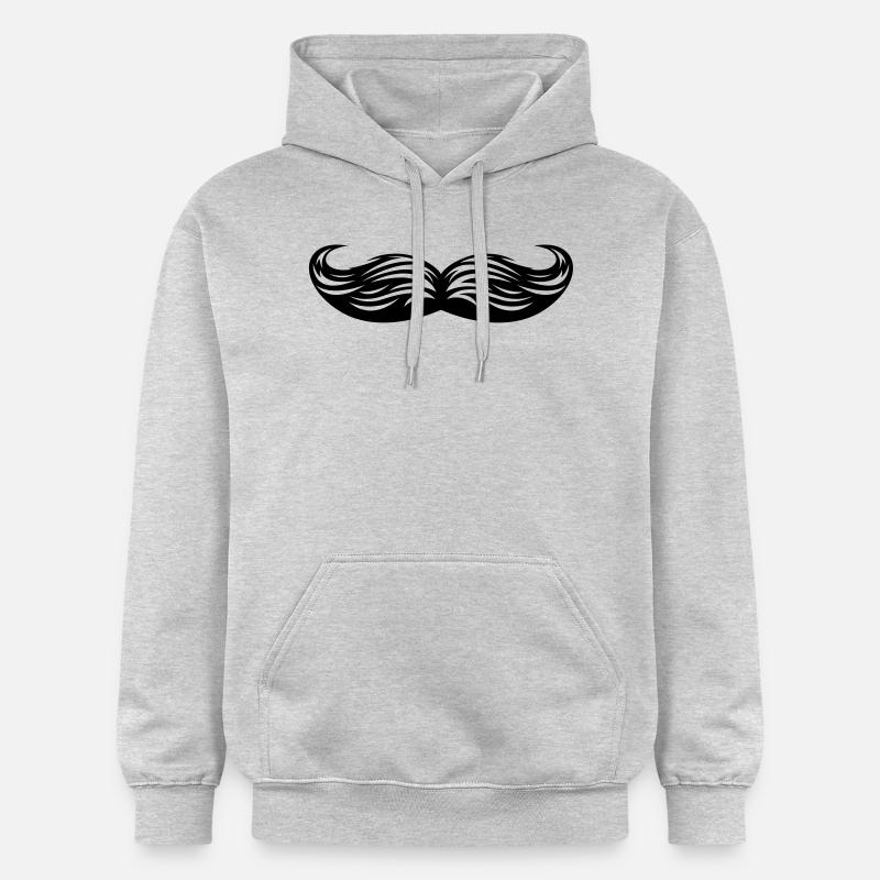 Moustache - Moustache - Sweat à capuche Softstyle® Gildan Unisexe - gris clair chiné