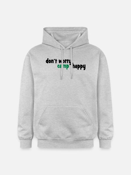 camping - Gildan Unisex Softstyle® Midweight Hoodie - Hellgrau meliert