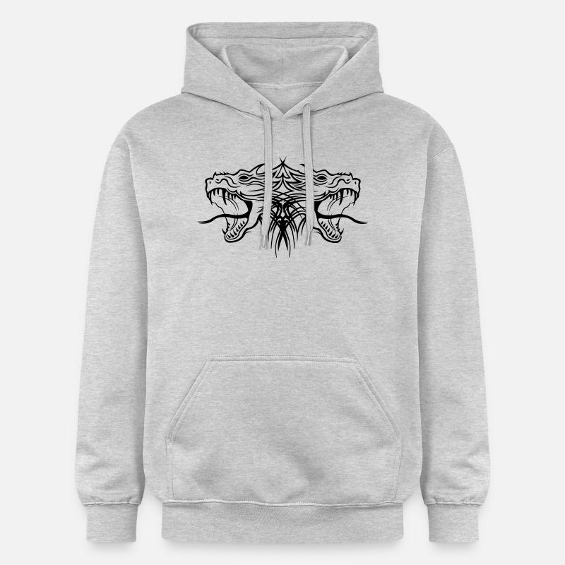 dragon2 - Sweat à capuche Softstyle® Gildan Unisexe - gris clair chiné