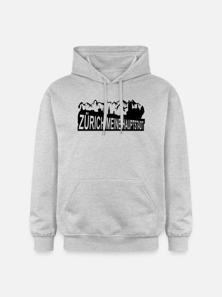 Zurich my capital - Gildan Unisex Softstyle® Midweight Hoodie - light heather grey