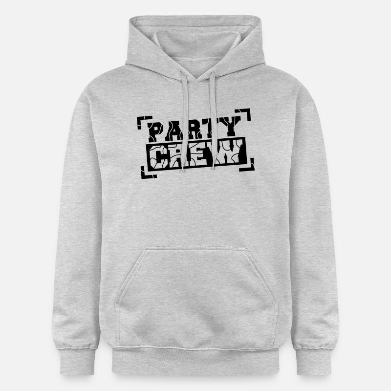 Party Crew Design - Sweat à capuche Softstyle® Gildan Unisexe - gris clair chiné