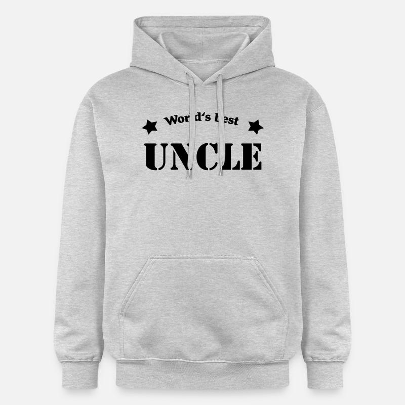 World's best uncle - Sweat à capuche Softstyle® Gildan Unisexe - gris clair chiné