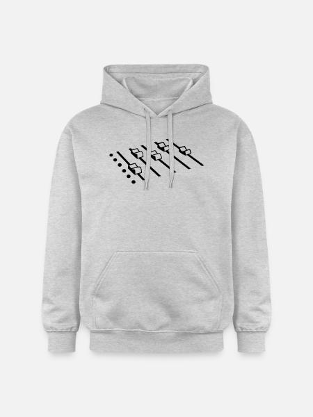 DJ - Sweat à capuche Softstyle® Gildan Unisexe - gris clair chiné