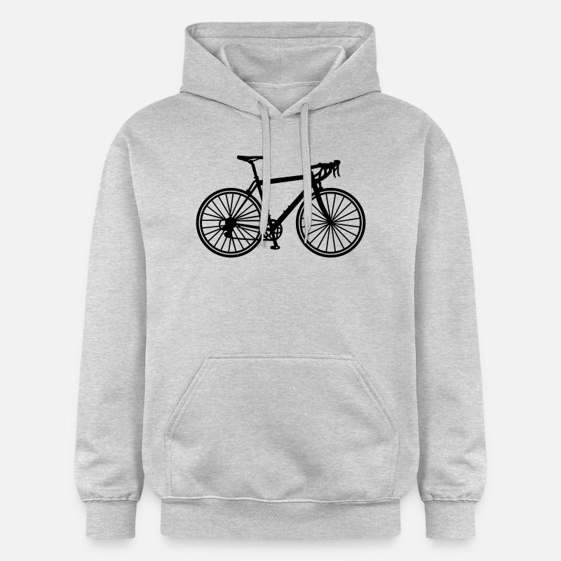 Bicyclette - Sweat à capuche Softstyle® Gildan Unisexe - gris clair chiné