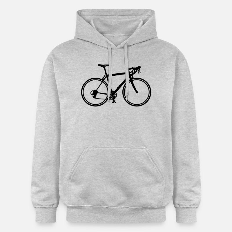 Bicyclette - Sweat à capuche Softstyle® Gildan Unisexe - gris clair chiné