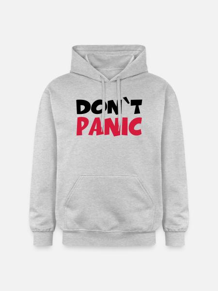 Don't panic - Gildan Unisex Softstyle® Midweight Hoodie - light heather grey