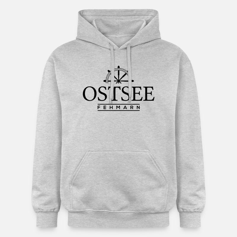 Fehmarn - Gildan Unisex Softstyle® Midweight Hoodie - Hellgrau meliert
