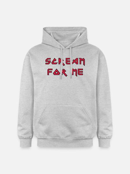 Scream for me! - Gildan Unisex Softstyle® Midweight Hoodie - Hellgrau meliert