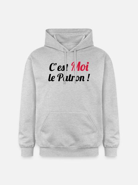 c'est MOI le Patron ! - Gildan Unisex Softstyle® Midweight Hoodie - light heather grey