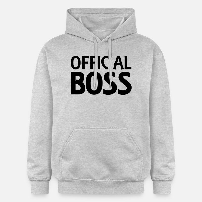 Official Boss - Sweat à capuche Softstyle® Gildan Unisexe - gris clair chiné