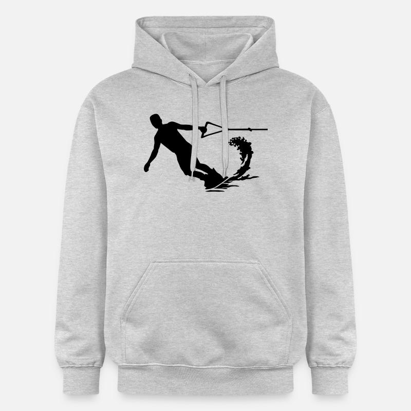 Wakeboard - Sweat à capuche Softstyle® Gildan Unisexe - gris clair chiné