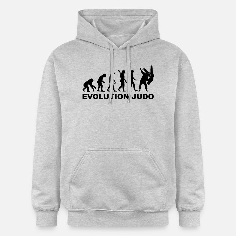 Evolution Judo - Sweat à capuche Softstyle® Gildan Unisexe - gris clair chiné