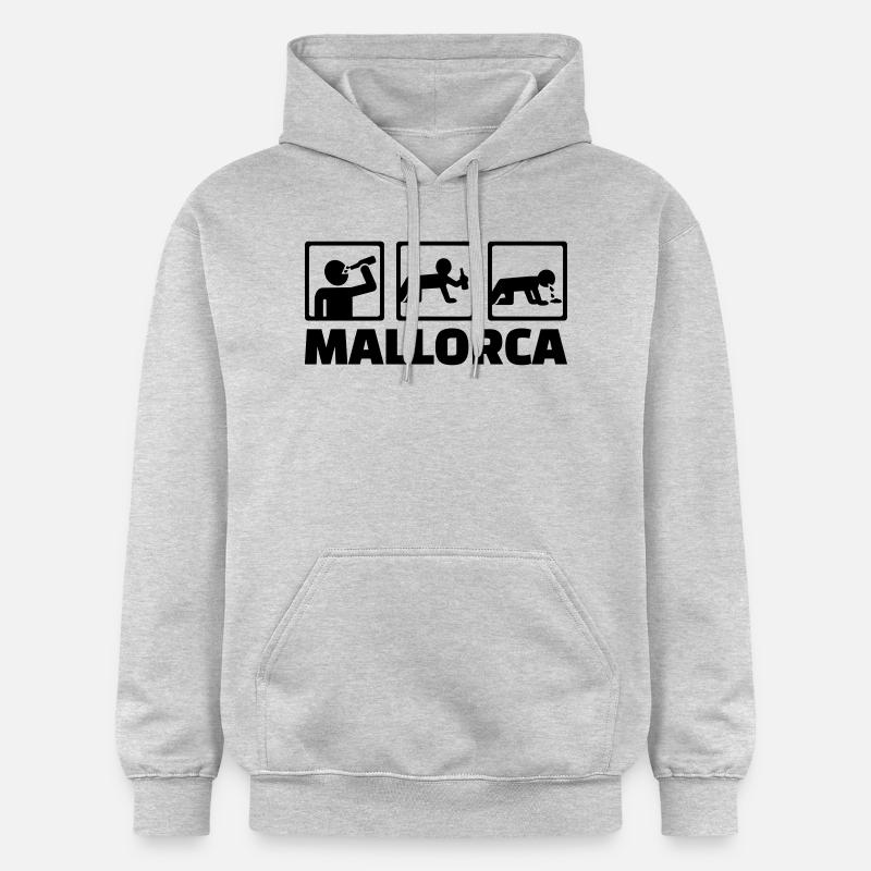 Mallorca - Sweat à capuche Softstyle® Gildan Unisexe - gris clair chiné