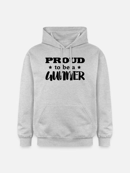 gunner proud to be - Gildan Unisex Softstyle® Midweight Hoodie - light heather grey