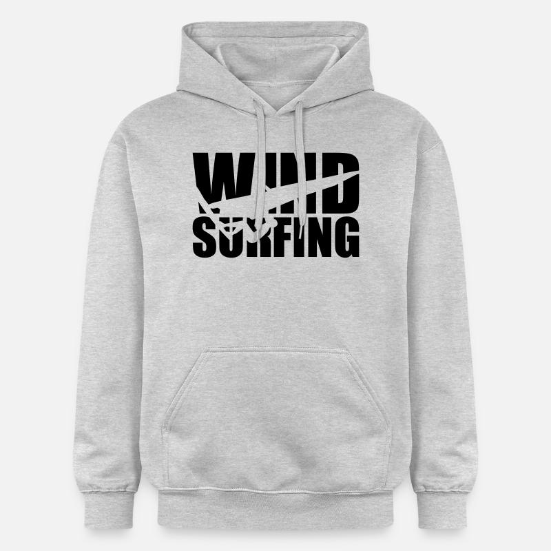 Windsurfing - Sweat à capuche Softstyle® Gildan Unisexe - gris clair chiné