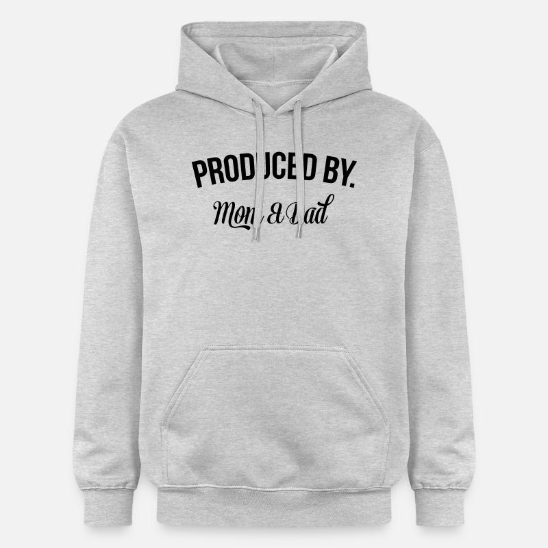 Produced by Mom & Dad - Sweat à capuche Softstyle® Gildan Unisexe - gris clair chiné