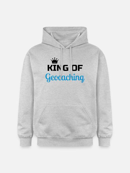 Geocaching / Geocacher / Compass / GPS - Gildan Unisex Softstyle® Midweight Hoodie - light heather grey
