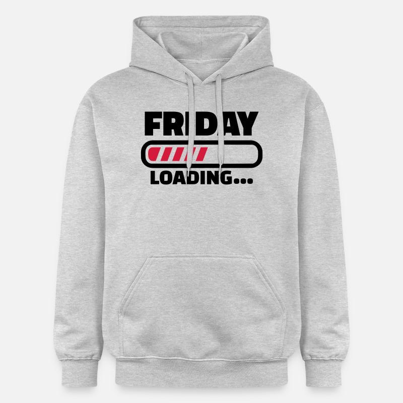 Week-end - Sweat à capuche Softstyle® Gildan Unisexe - gris clair chiné