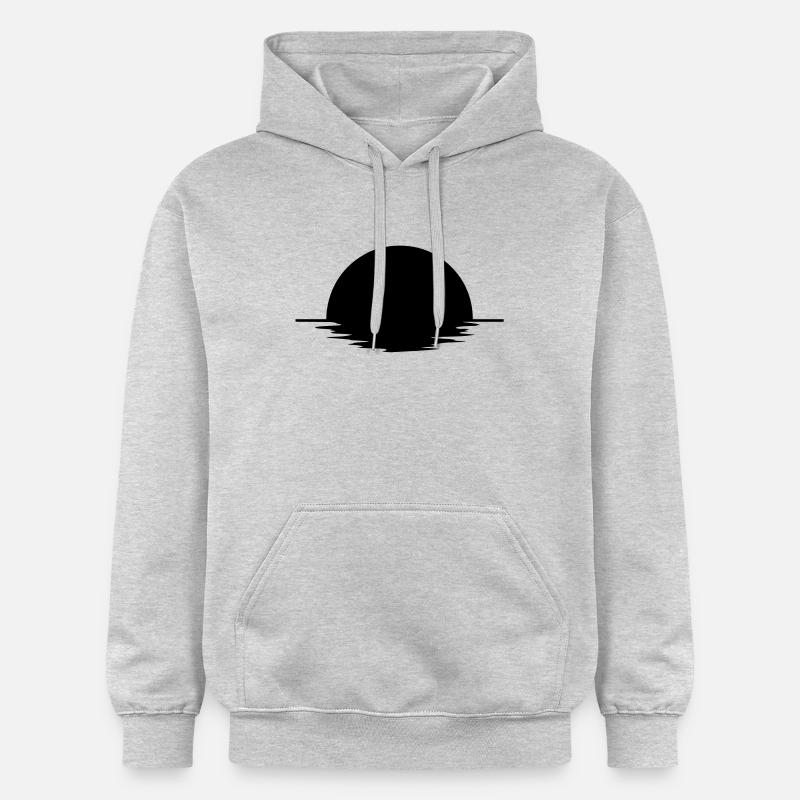 Sunset - Sweat à capuche Softstyle® Gildan Unisexe - gris clair chiné