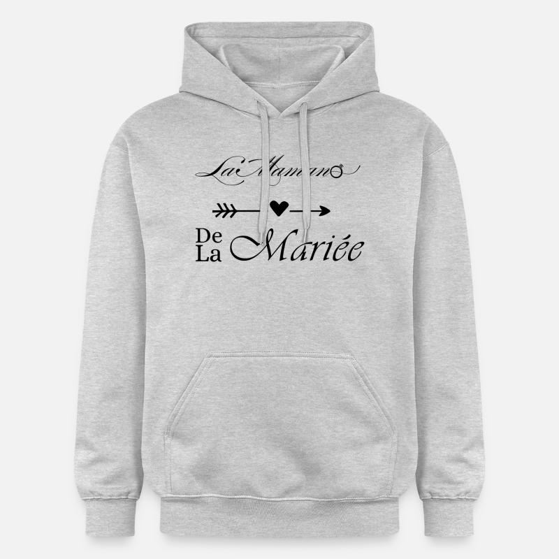 La maman de la mariée - Sweat à capuche Softstyle® Gildan Unisexe - gris clair chiné