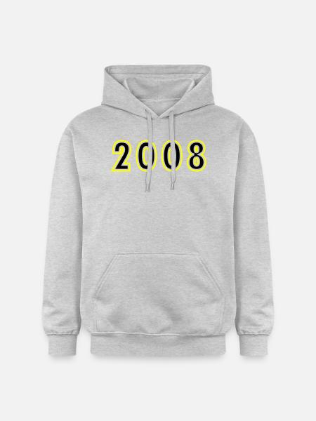 2008 Year Birthday - Gildan Unisex Softstyle® Midweight Hoodie - light heather grey