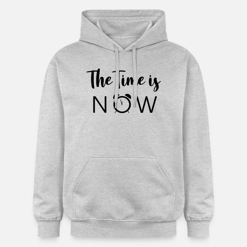 Le moment est venu - Sweat à capuche Softstyle® Gildan Unisexe - gris clair chiné