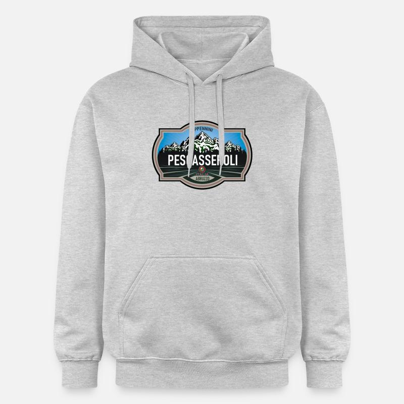 Pescasseroli Abruzzes - Sweat à capuche Softstyle® Gildan Unisexe - gris clair chiné