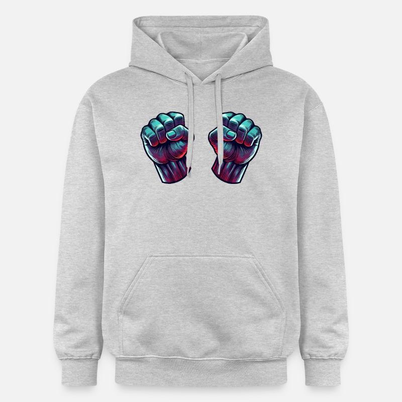 Faust Bande dessinée 2 - Sweat à capuche Softstyle® Gildan Unisexe - gris clair chiné