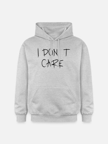 Je m'en fiche. - Sweat à capuche Softstyle® Gildan Unisexe - gris clair chiné