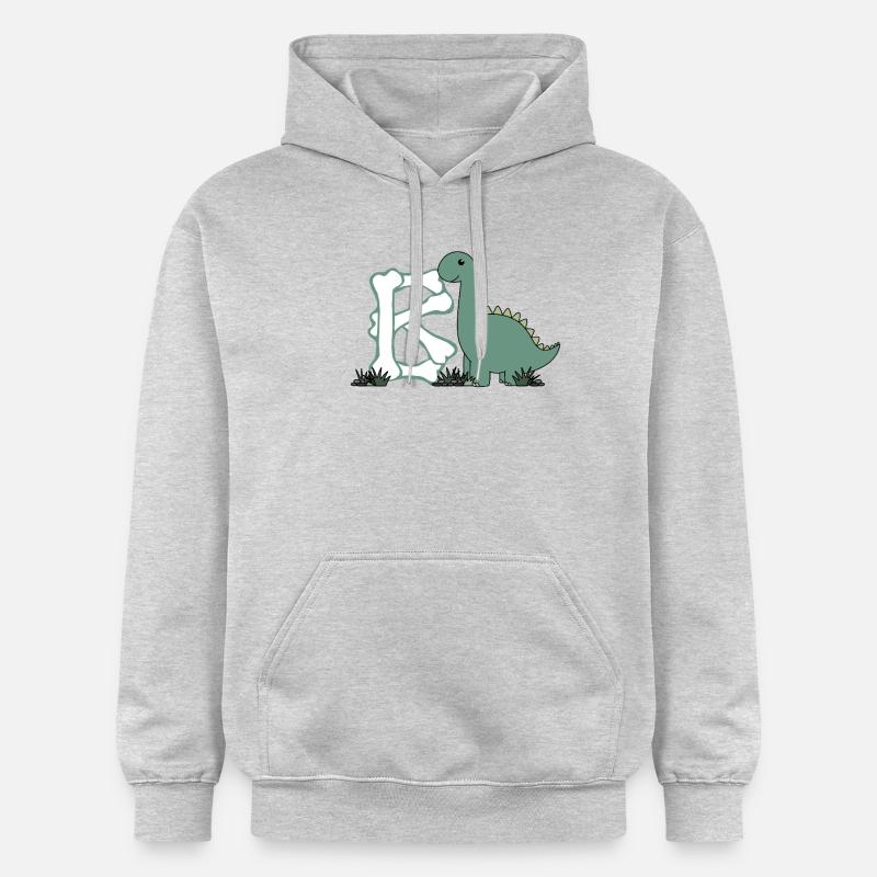 Buchstabe B - Gildan Unisex Softstyle® Midweight Hoodie - Hellgrau meliert
